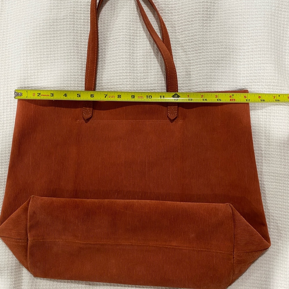 Madewell The Transport Tote RUSSET Corduroy Suede - Picture 15 of 16
